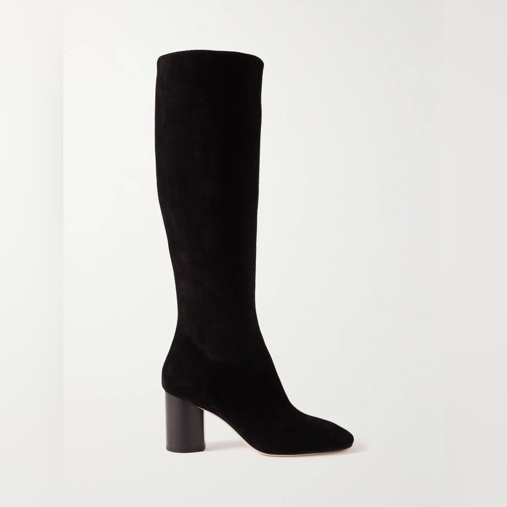 Aeyde Suede Black Knee-High Boots Size‎ 36 - Picture 4 of 5